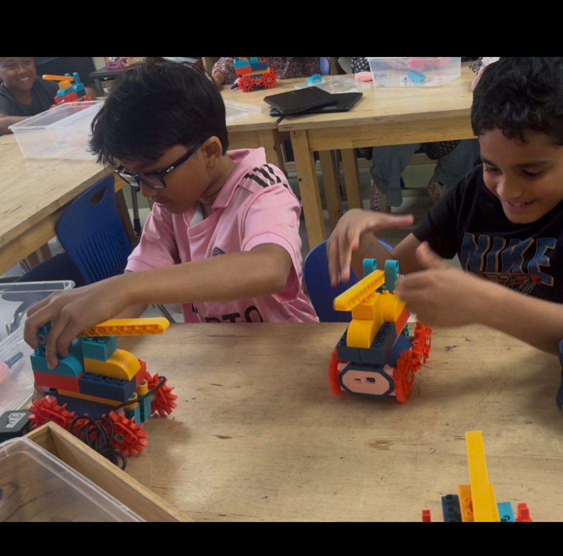 Students collaborating in STEM