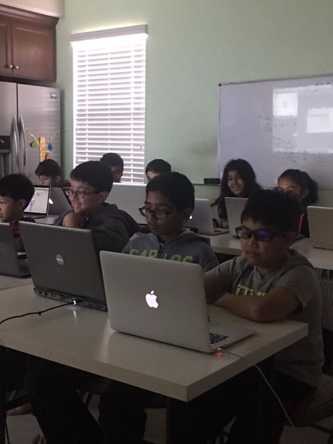 Students collaborating in STEM