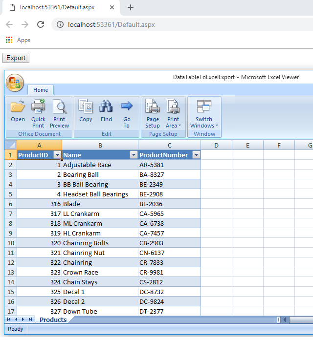 Export Datatable To Excel In C Asp Net Web Form Example Qa With Hot Sex Picture 2837