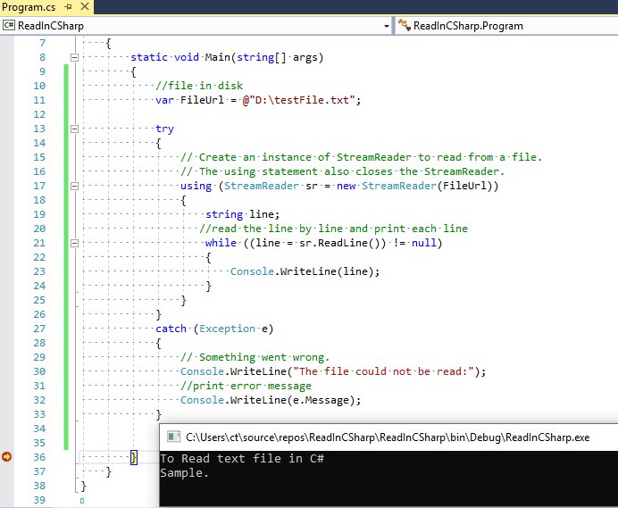 Read File In C# (Text File .Net And .Net Core Example) - Qa With Experts