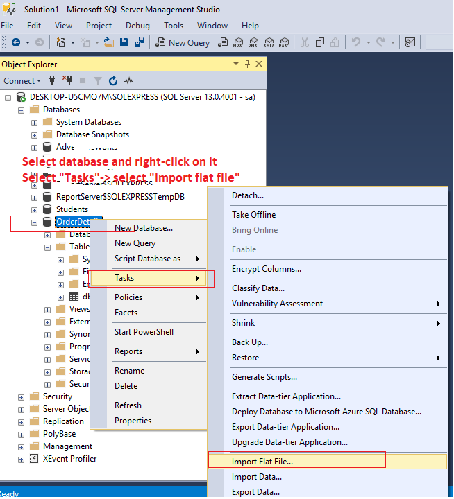 sqlpro import csv into table