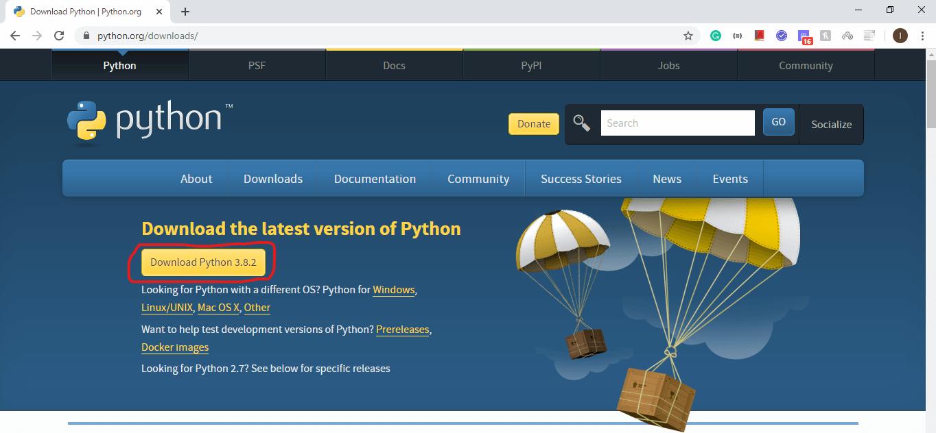 update python version windows