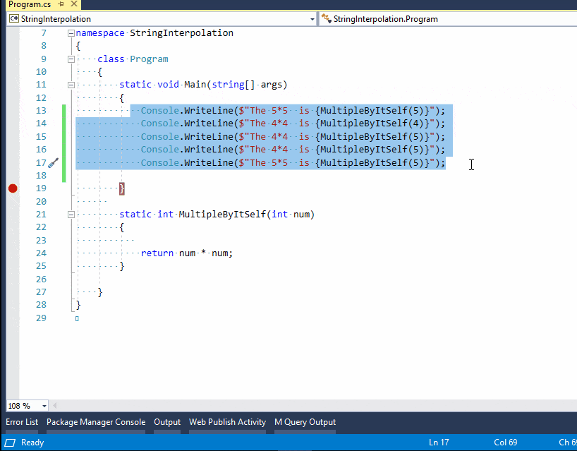 visual studio hotkeys for commenting