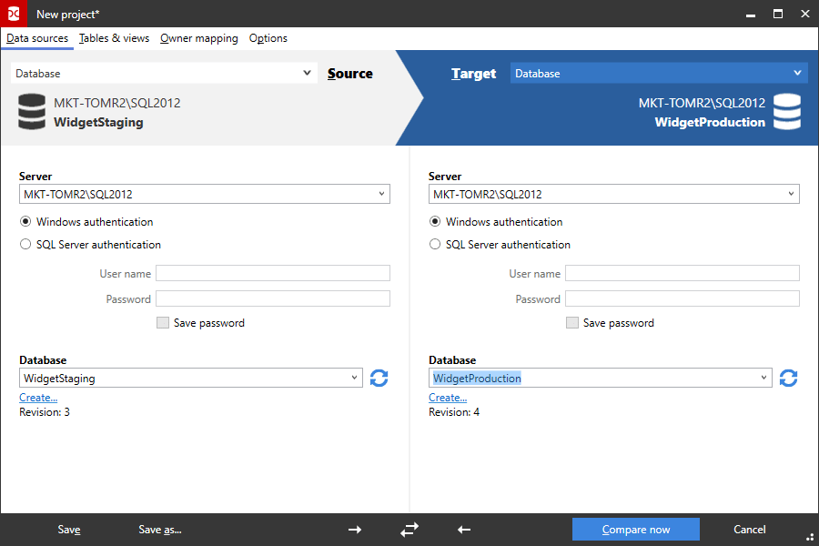 toad sql server show rows affected