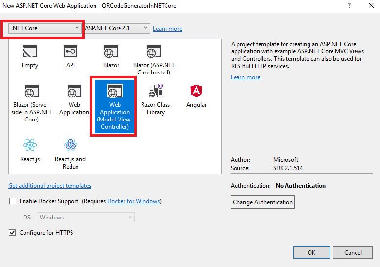 View Link Generator .Net Core Background