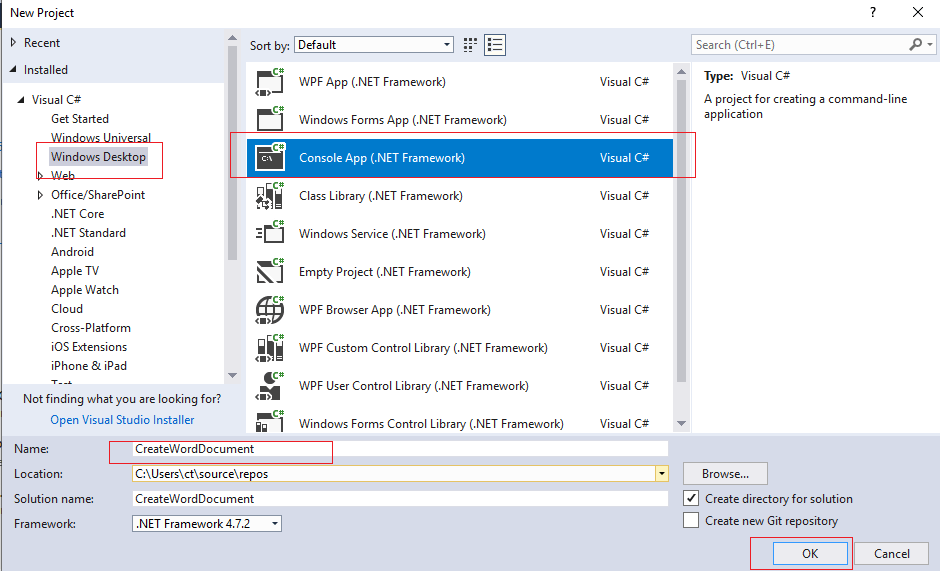 C# Create OR Generate Word Document using DocX