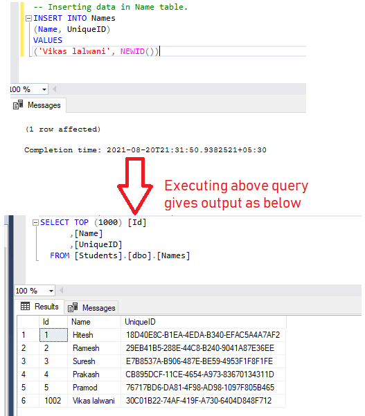 Uniqueidentifier In SQL Server QA With Experts