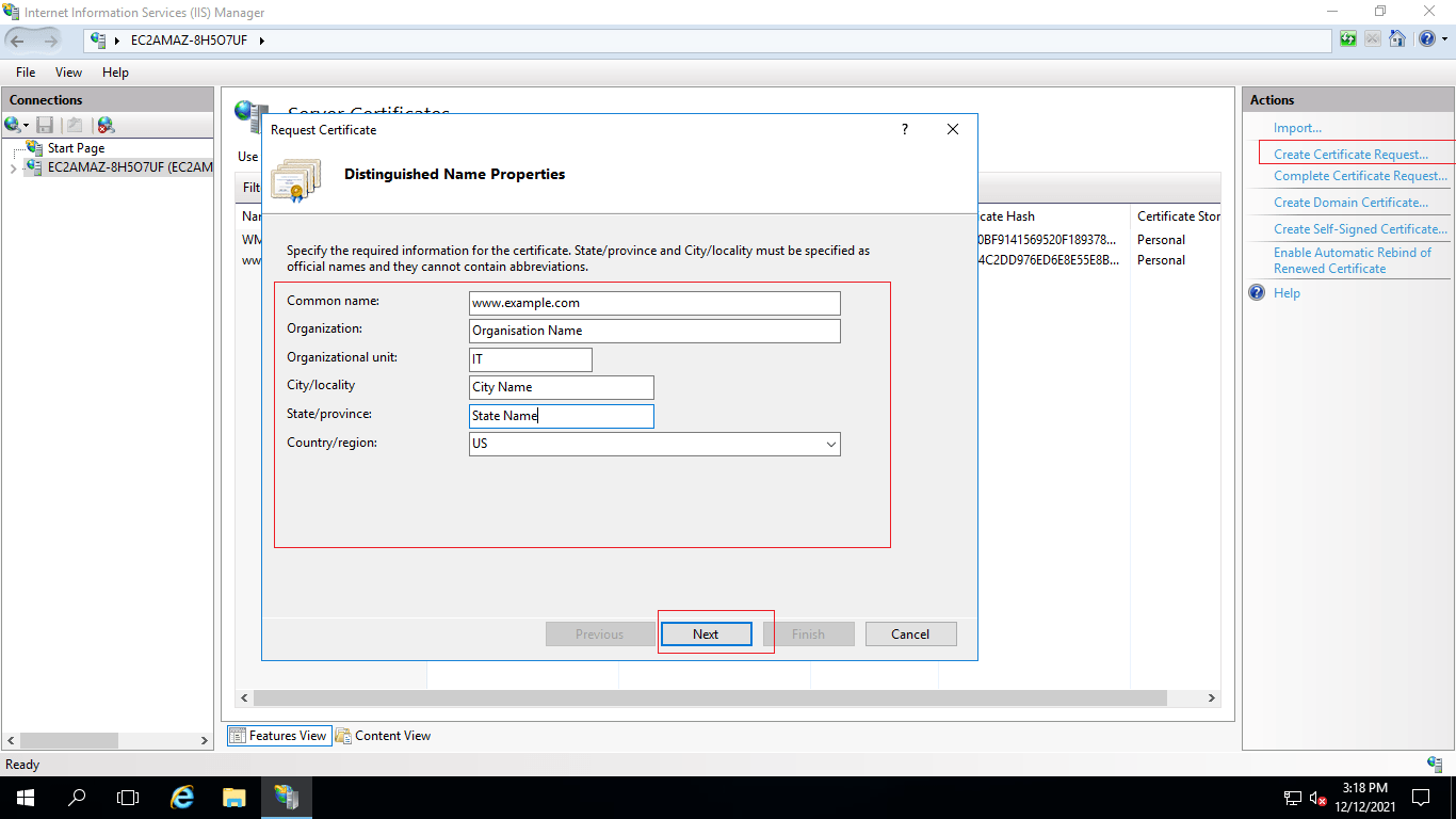 Generate CSR and Import SSL on IIS Windows Server QA With Experts