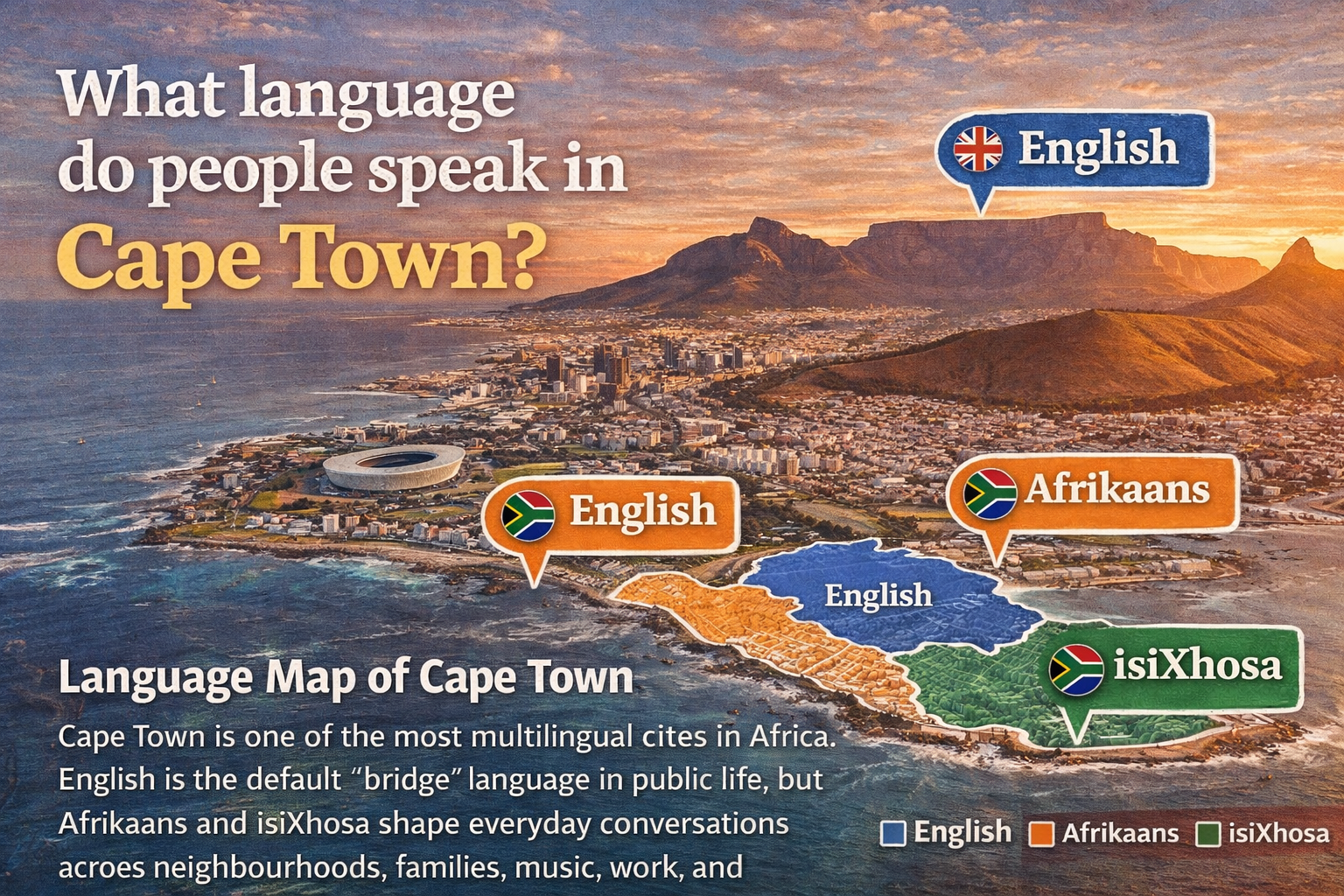 What language do people speak in Cape Town?
