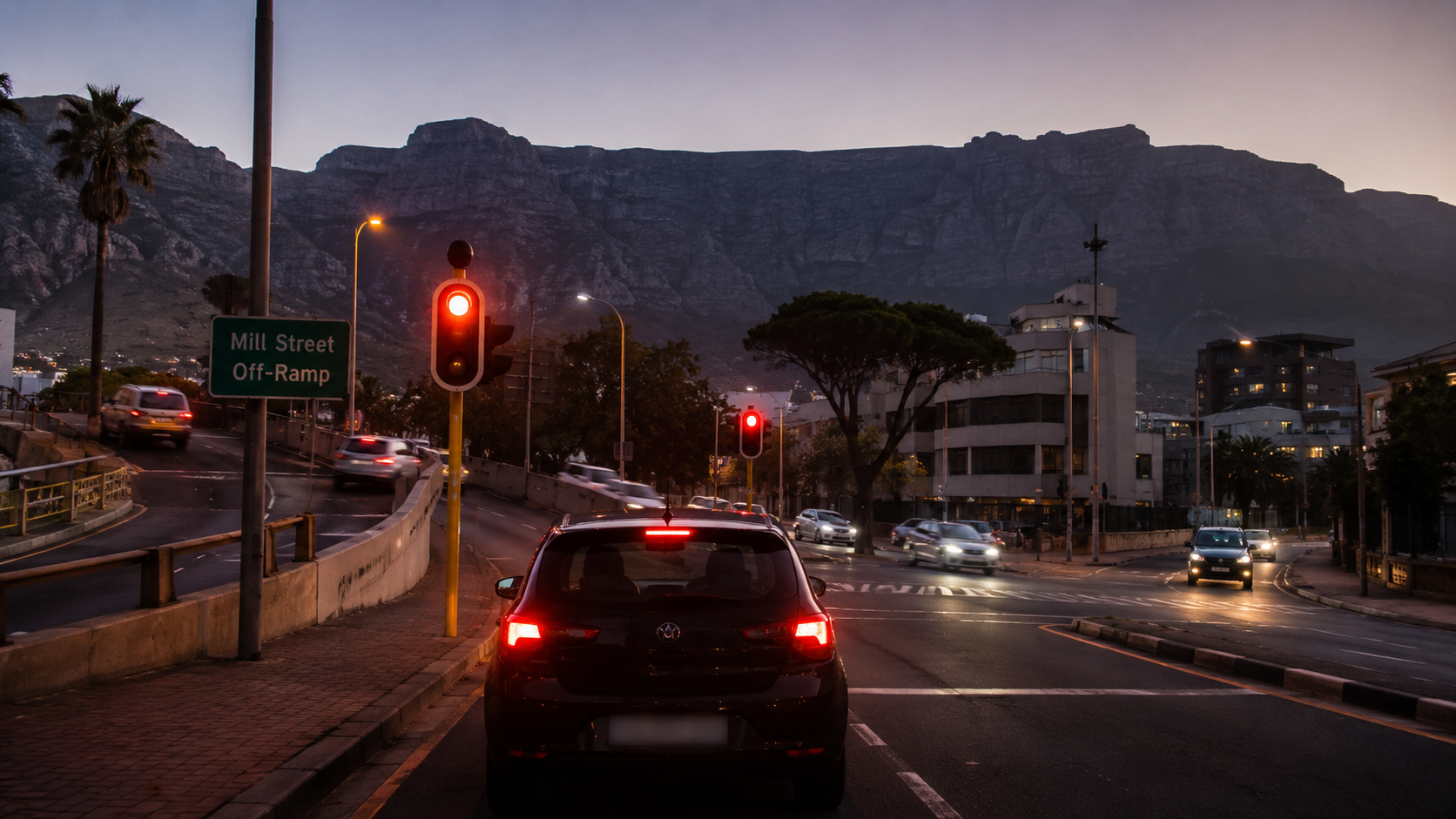 Crime Hotspot Cape Town: Garden Center Off ramp after dark