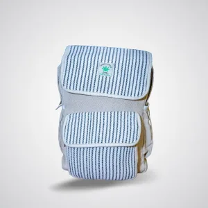 Handmade Hemp Backpack crafted in Nepal from eco-friendly Himalayan hemp fabric