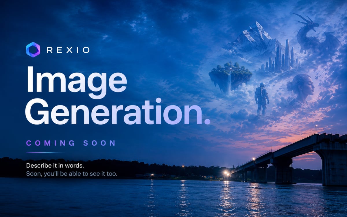 Coming Soon: Image Generation in RexiO