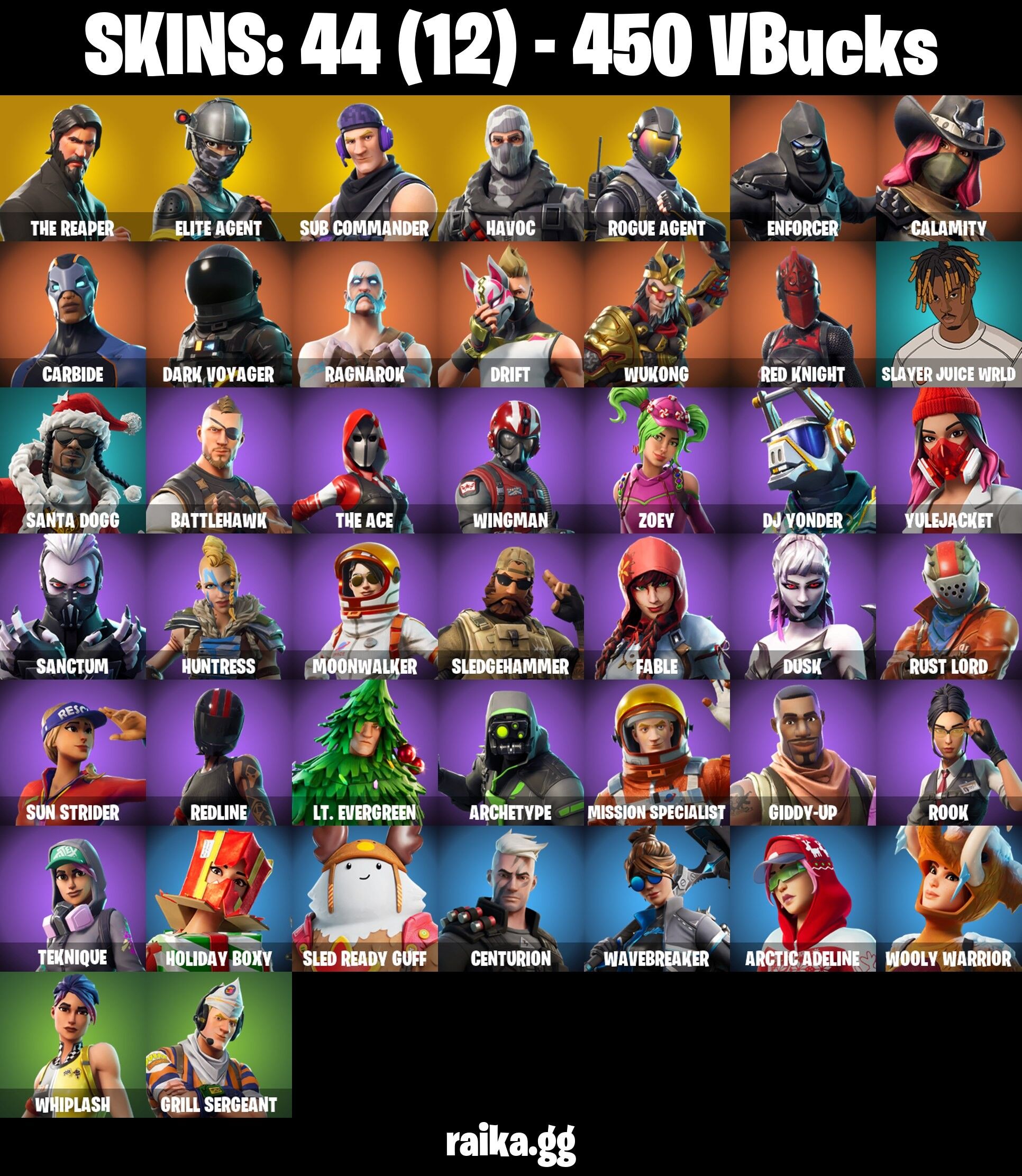 Fortnite Account ( PC / PLAYSTATION / XBOX ) (The Reaper, Elite Agent ...