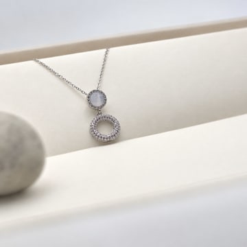 Moonlight Crystal Pendant Necklace