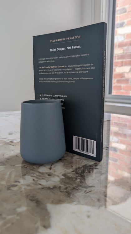 The AI-Friendly Wellness Journal — back cover
