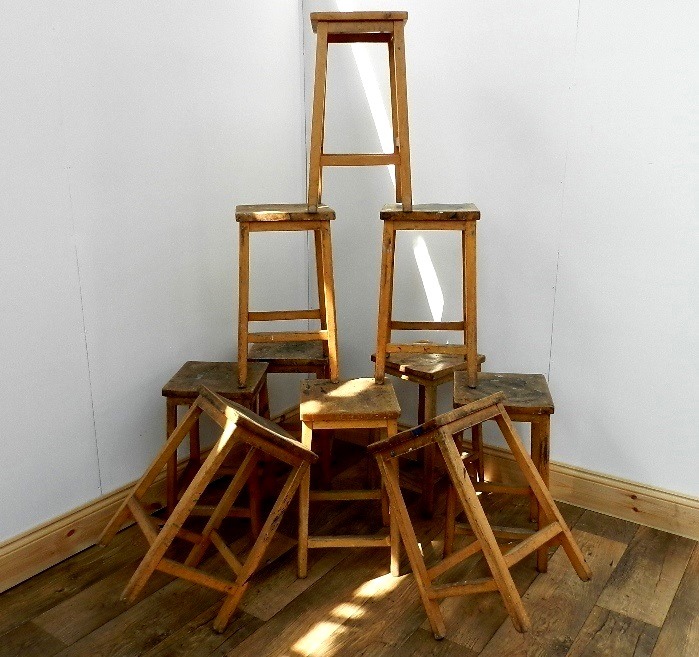 10 Vintage Art School Stools