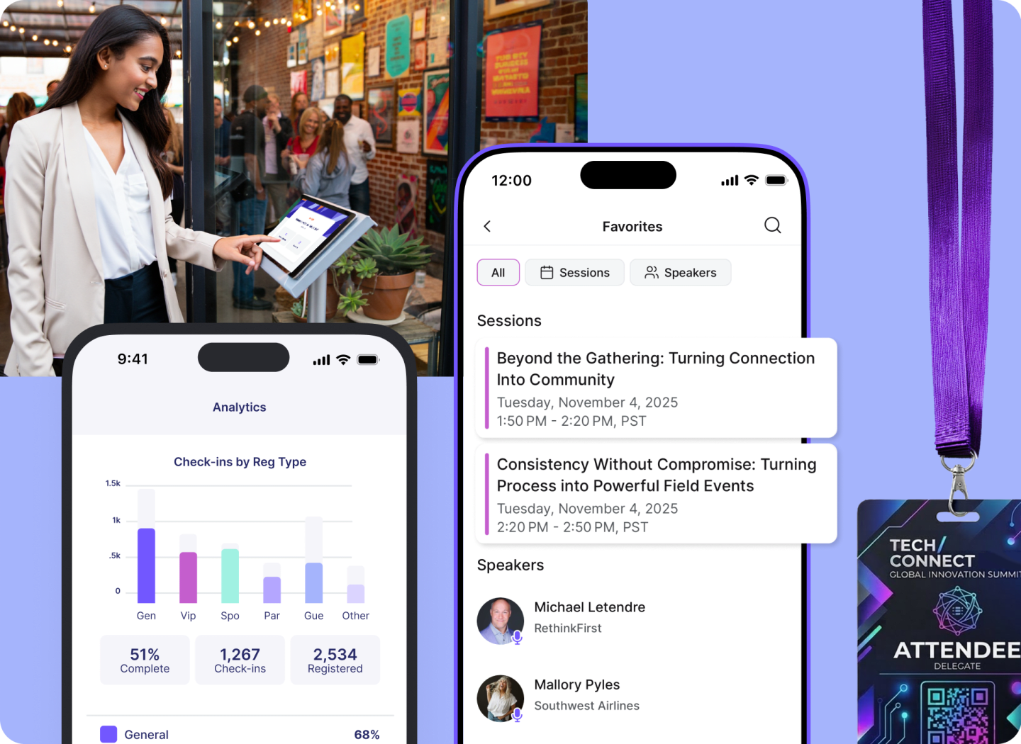 Turn events into experiences