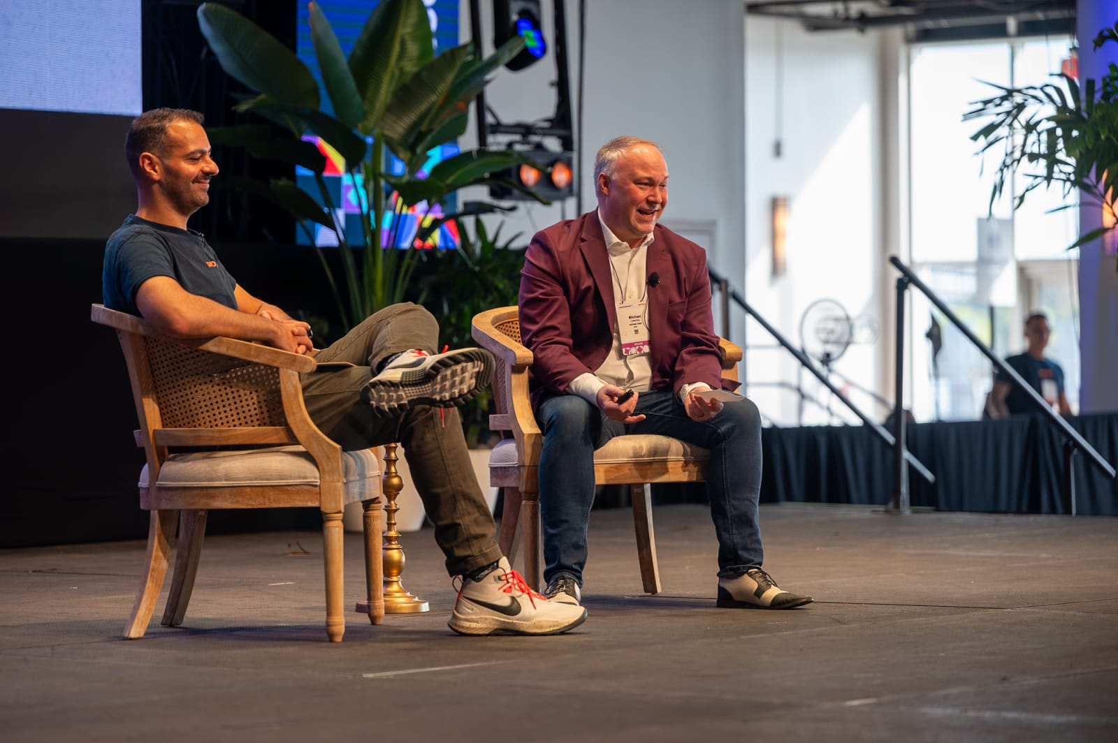 provide chairs to speakers if they need it 