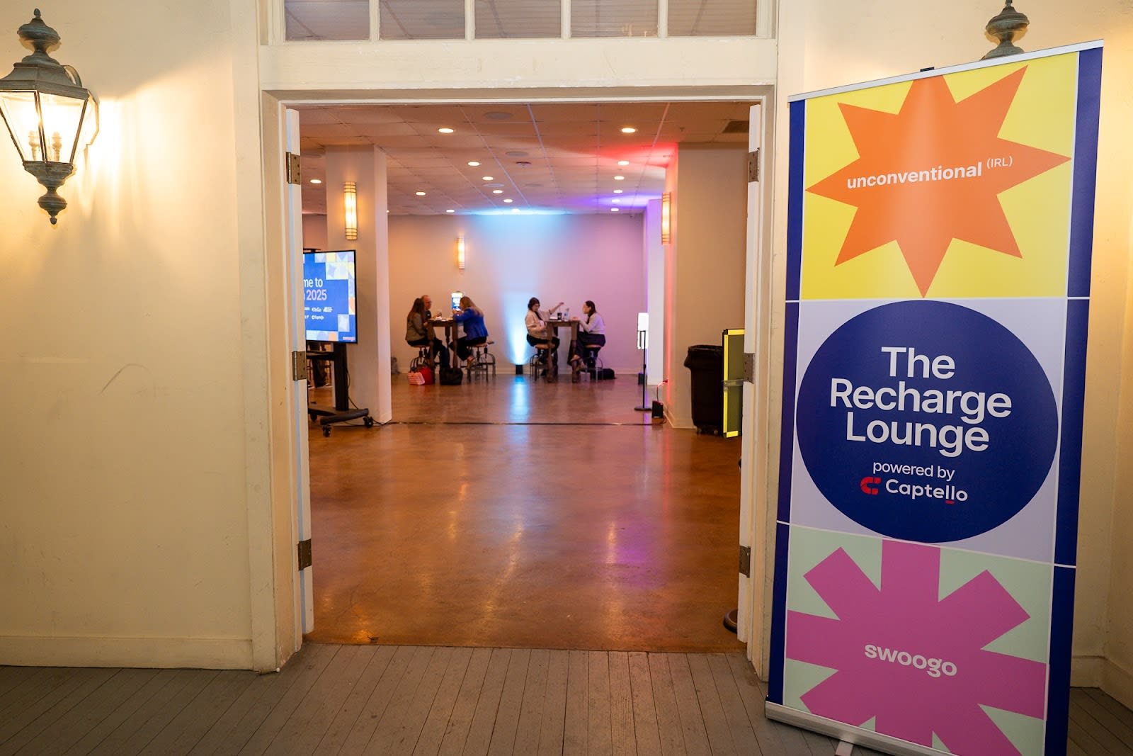 Swoogo Uncon's Recharge Lounge creates a quiet space for attendees