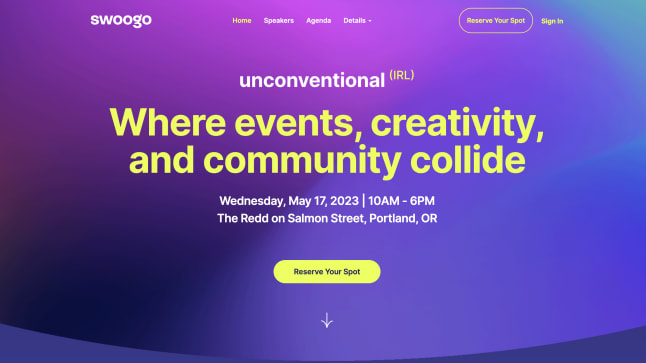 Thumbnail for Unconventional IRL 2023: A Swoogo Customer Event