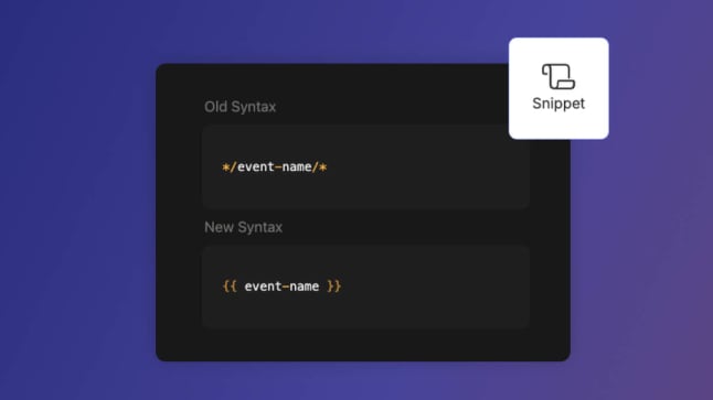 Thumbnail for Optimized Syntax in Snippets Widget