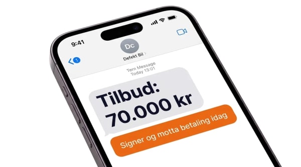 Motta tilbud på defekt elbil