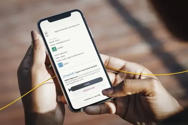 Signering av avtale med BankID