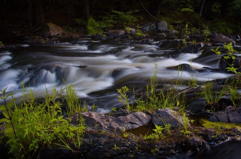 Long Exposure Waterfall Michigan