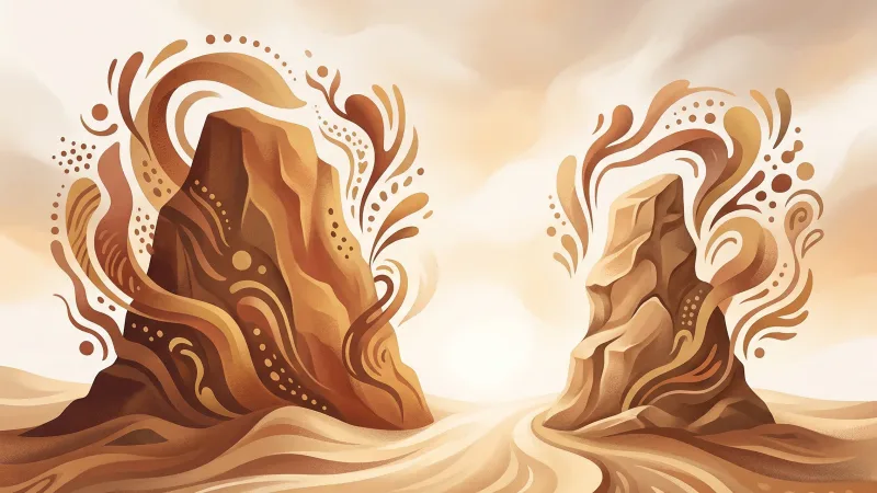 Ilustração: metáfora visual para assertividade e comunicação respeitosa.