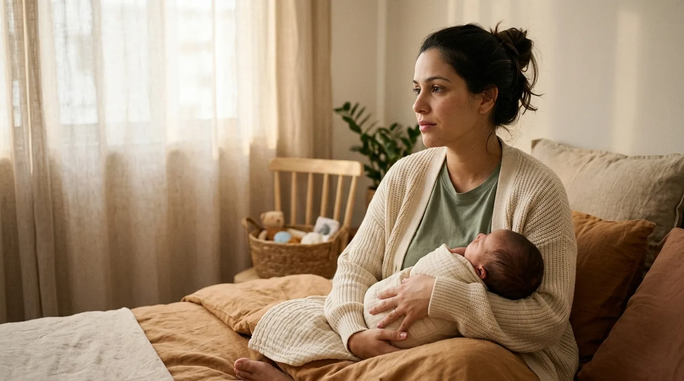 Capa: Depressão pós-parto: além da tristeza — um guia completo para mães e famílias
