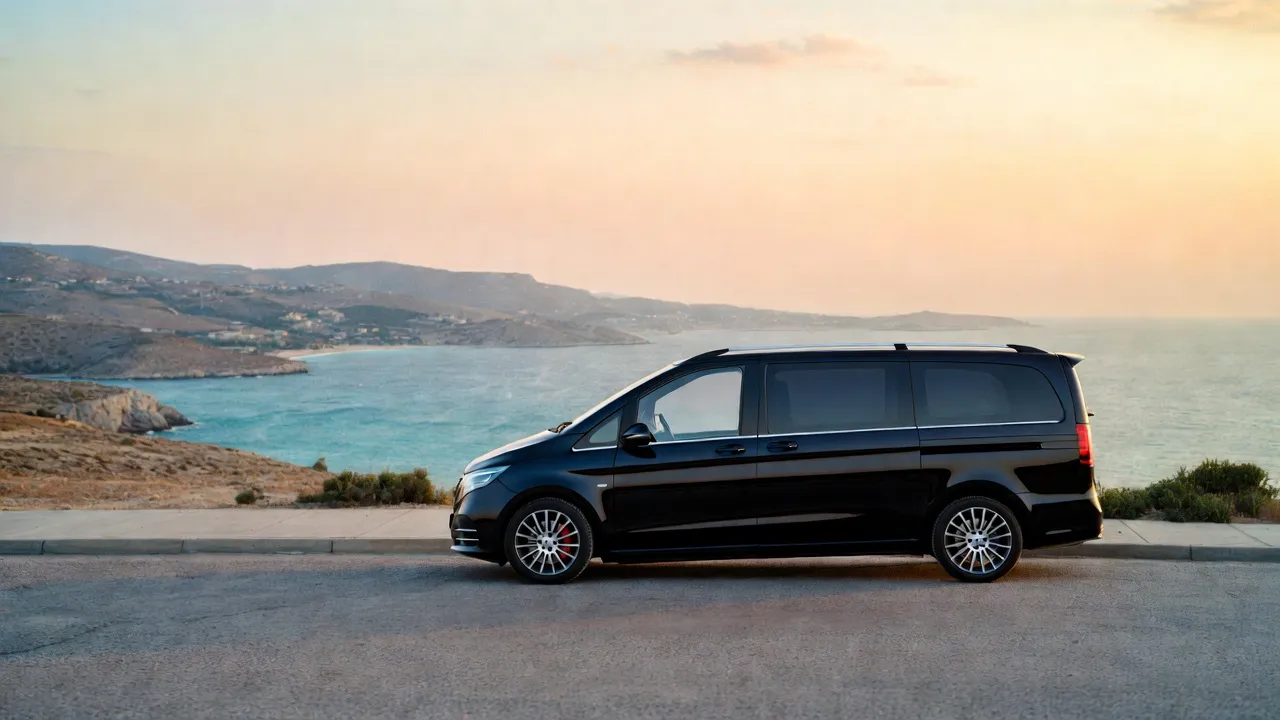 Bodrum Airport to Yalıkavak Private Transfer - Luxury vehicle on scenic coastal road