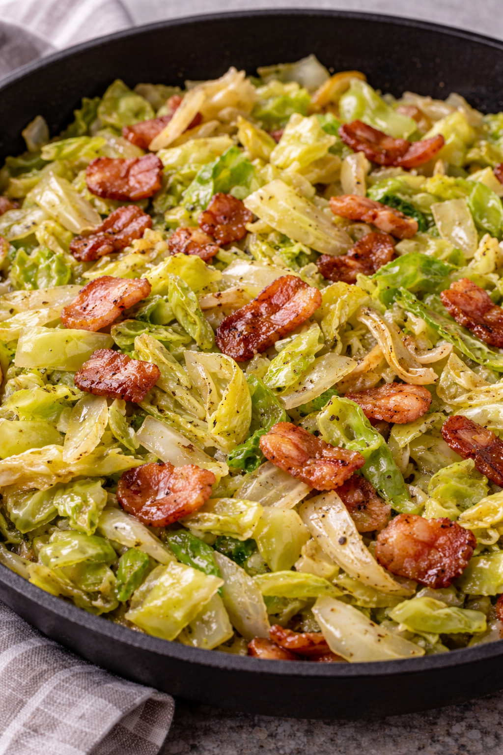 Skillet Cabbage and Bacon