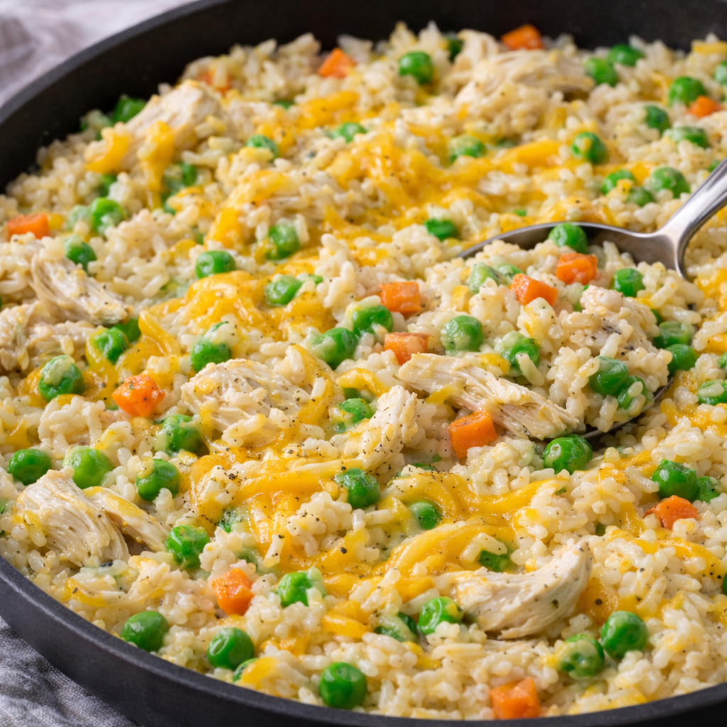 Quick Chicken and Rice Skillet