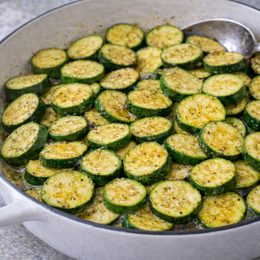 Skillet Zucchini Coins