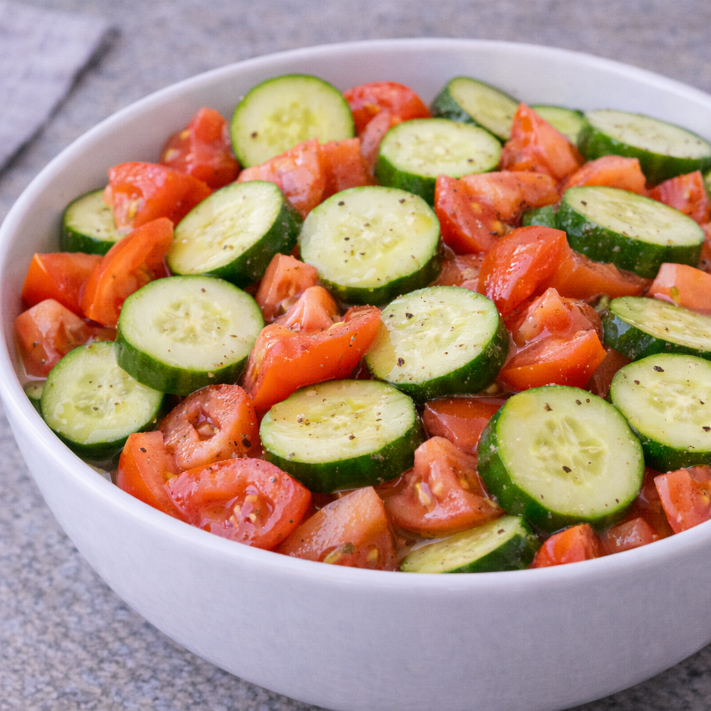 Quick Cucumber Tomato Salad