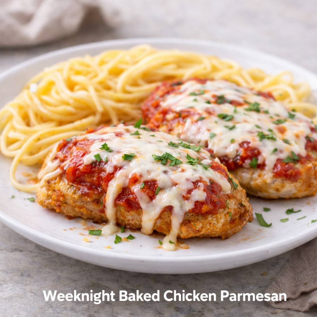 Weeknight Baked Chicken Parmesan
