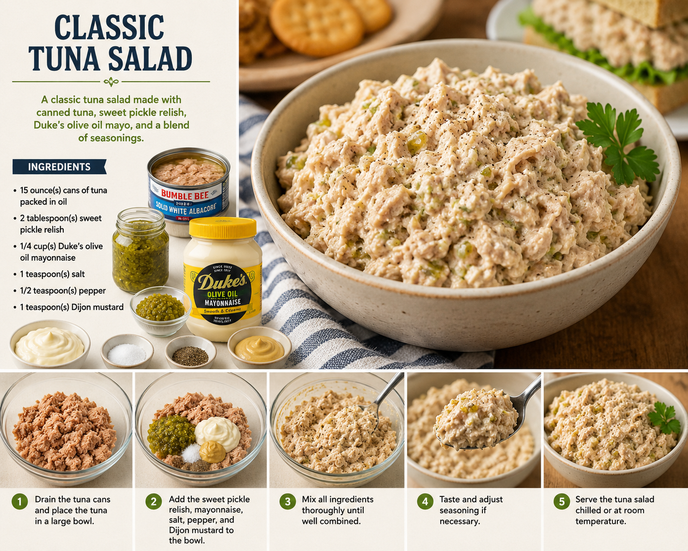 Traditional Tuna Salad Recipe