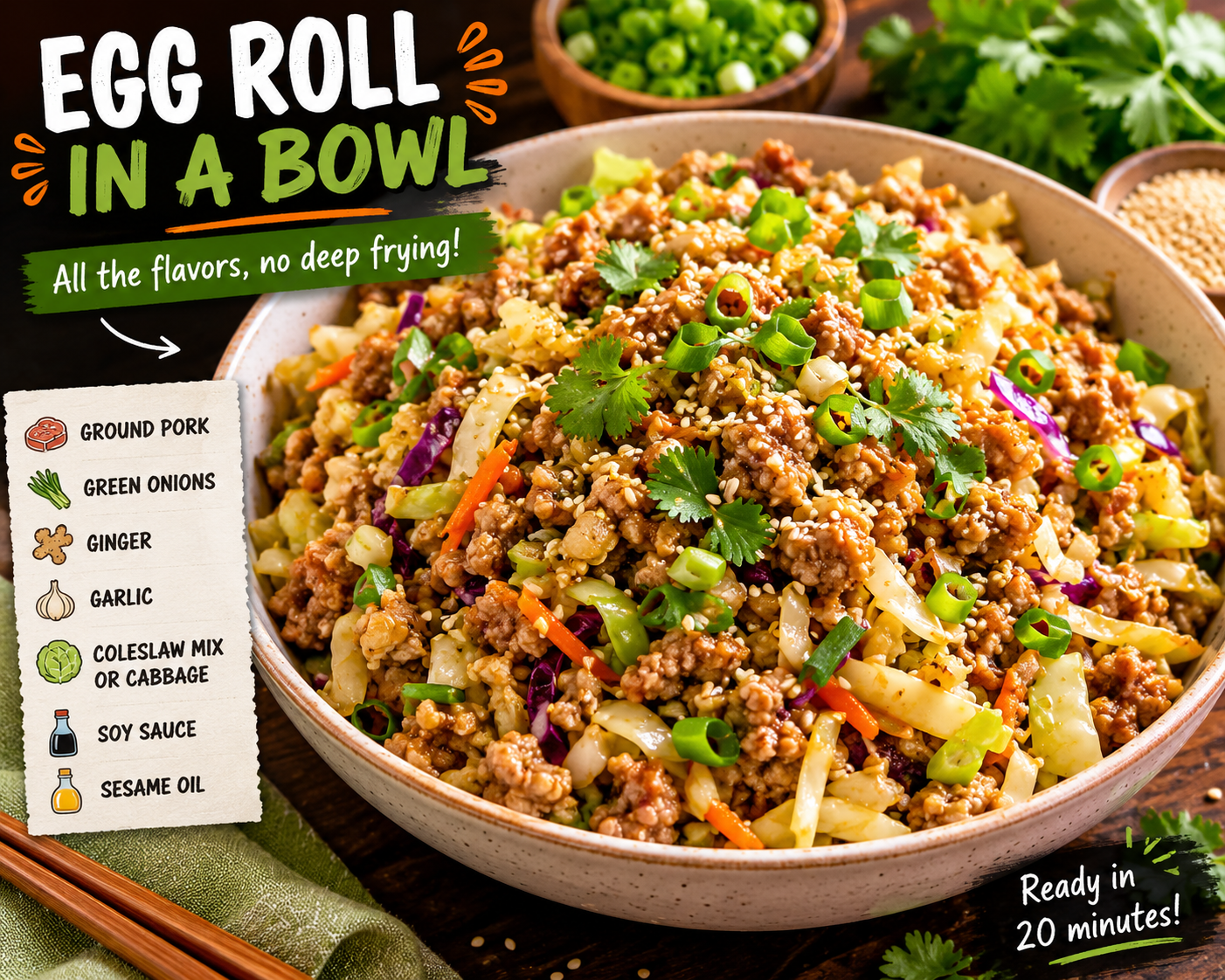 Deconstructed Egg Roll