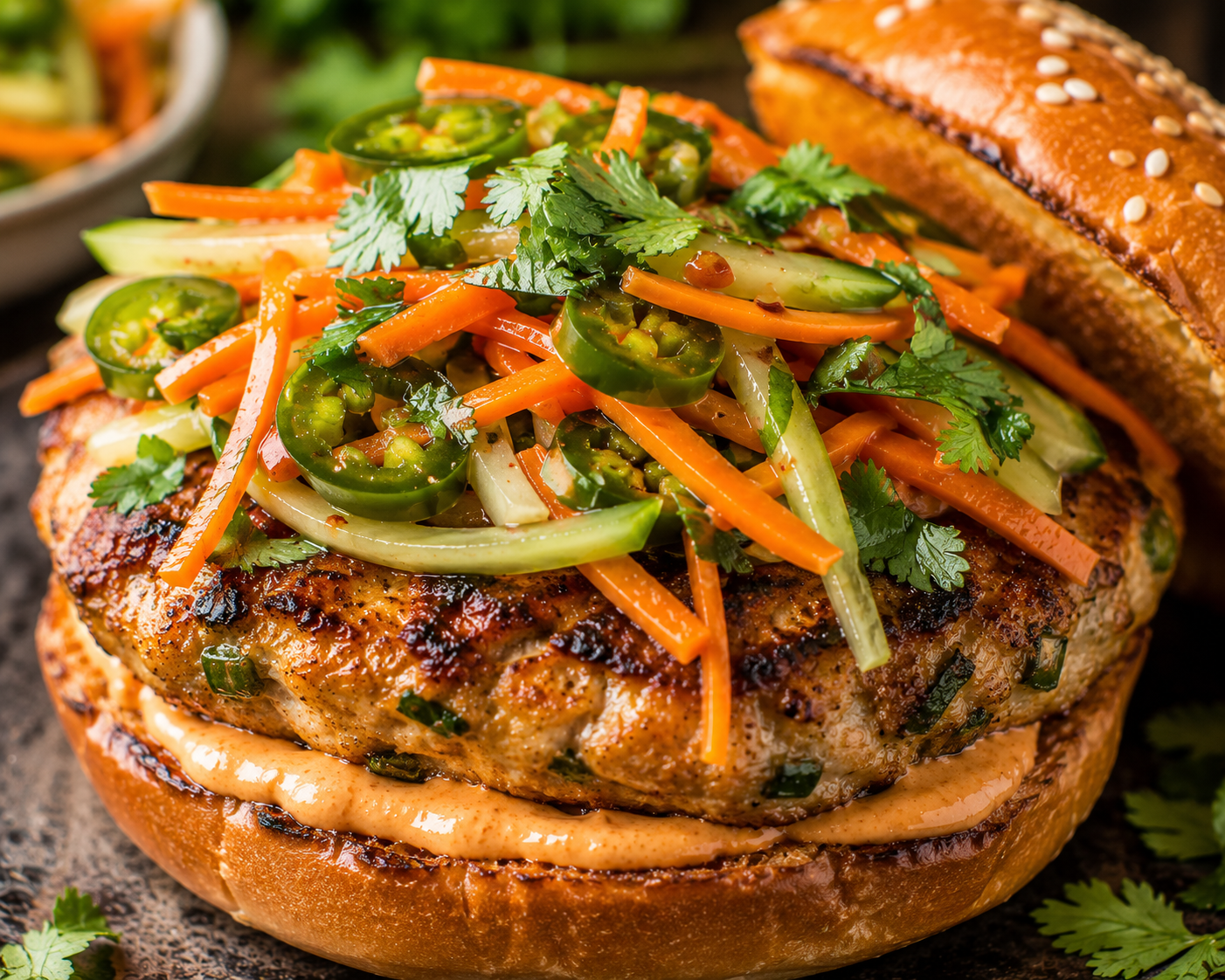 (Not really) Banh Mi Chicken Burgers