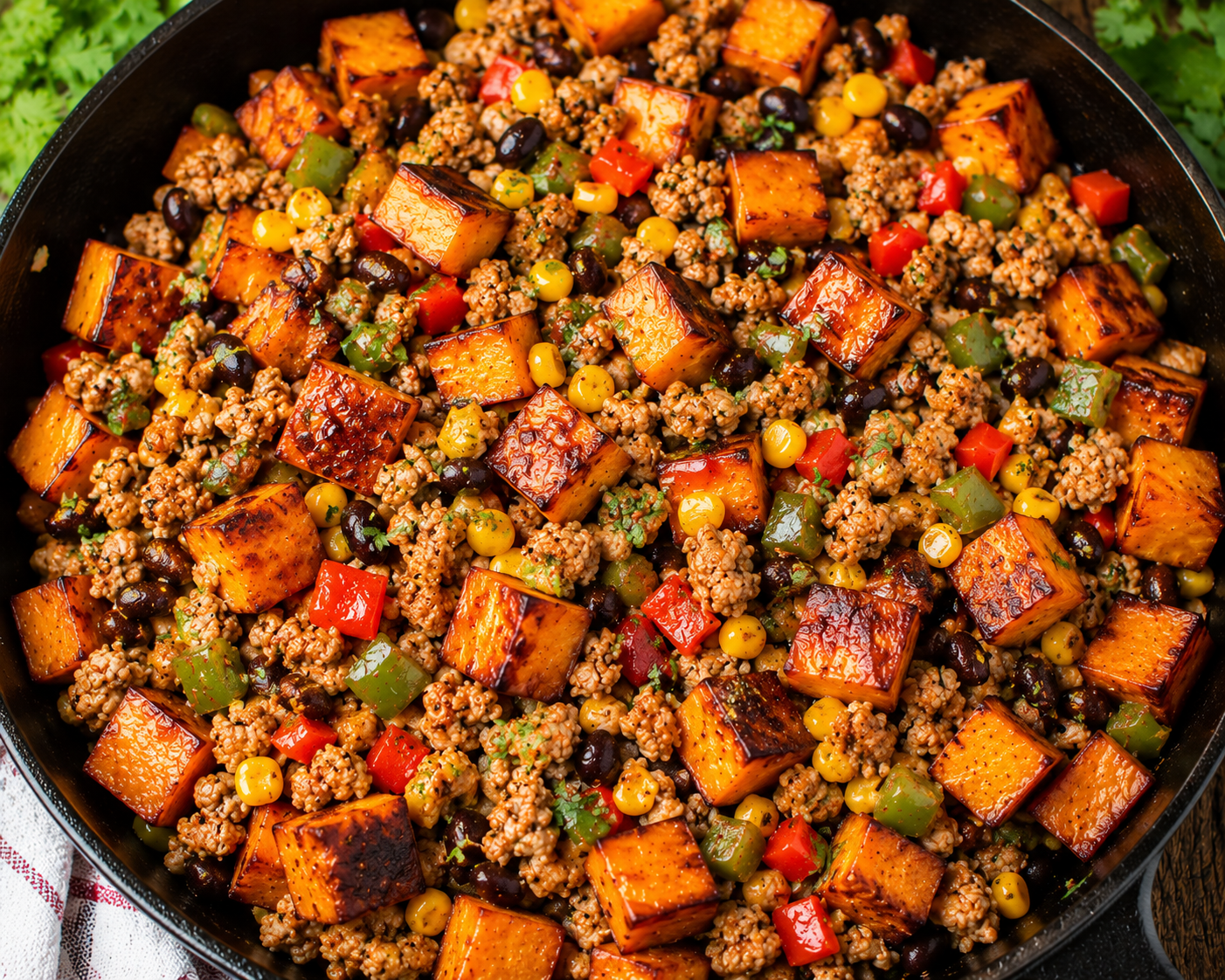 Ground Turkey & Sweet Potato bowl