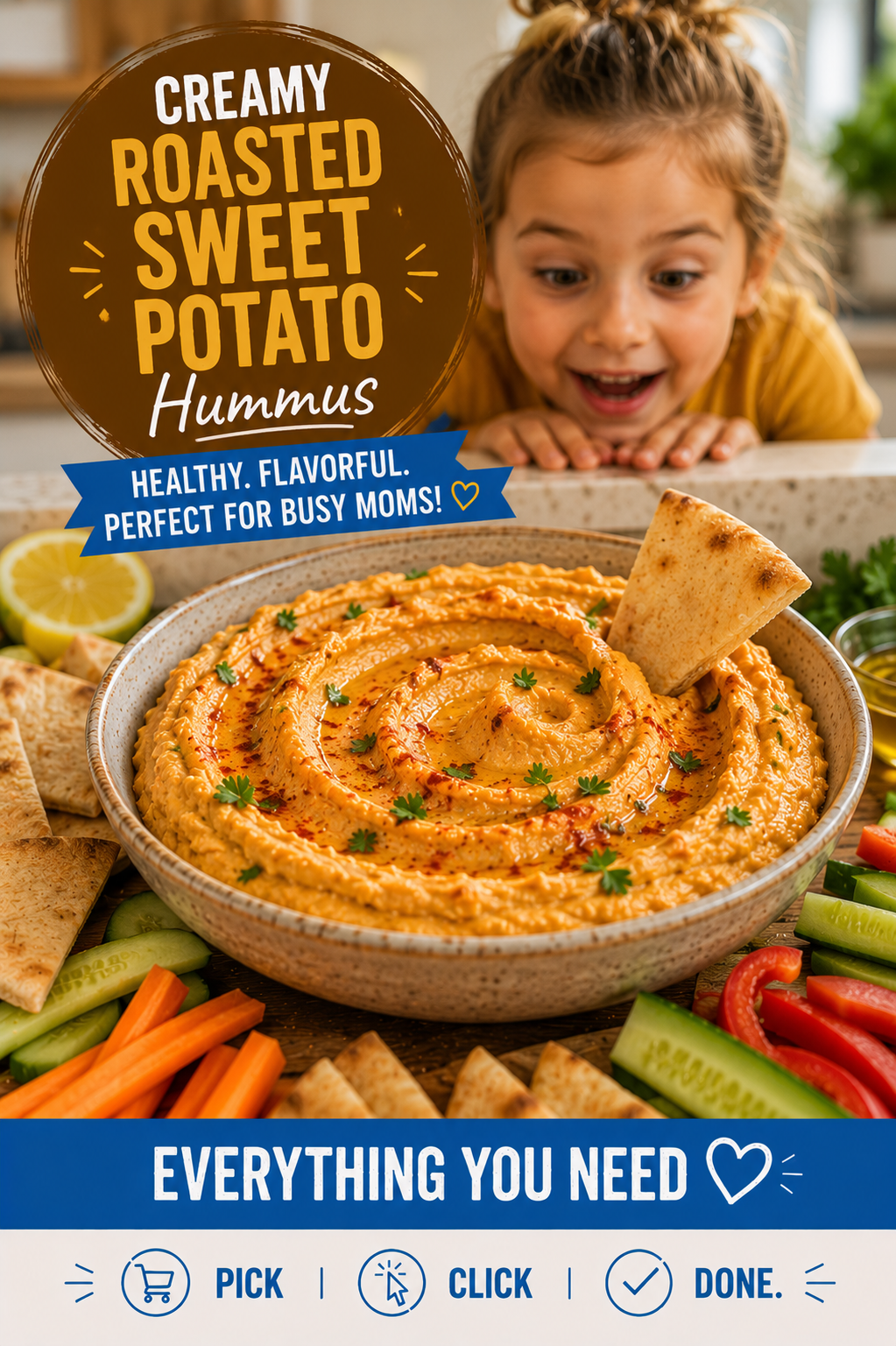 Creamy Roasted Sweet Potato Hummus