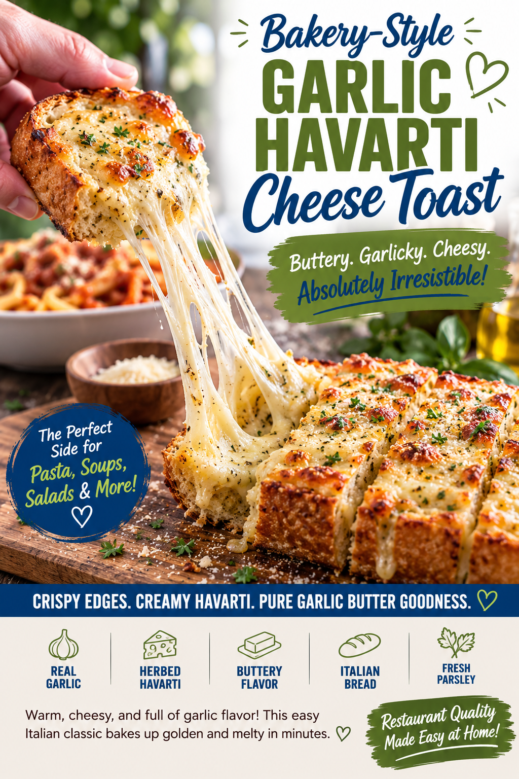 Garlic Havarti Cheese Toast