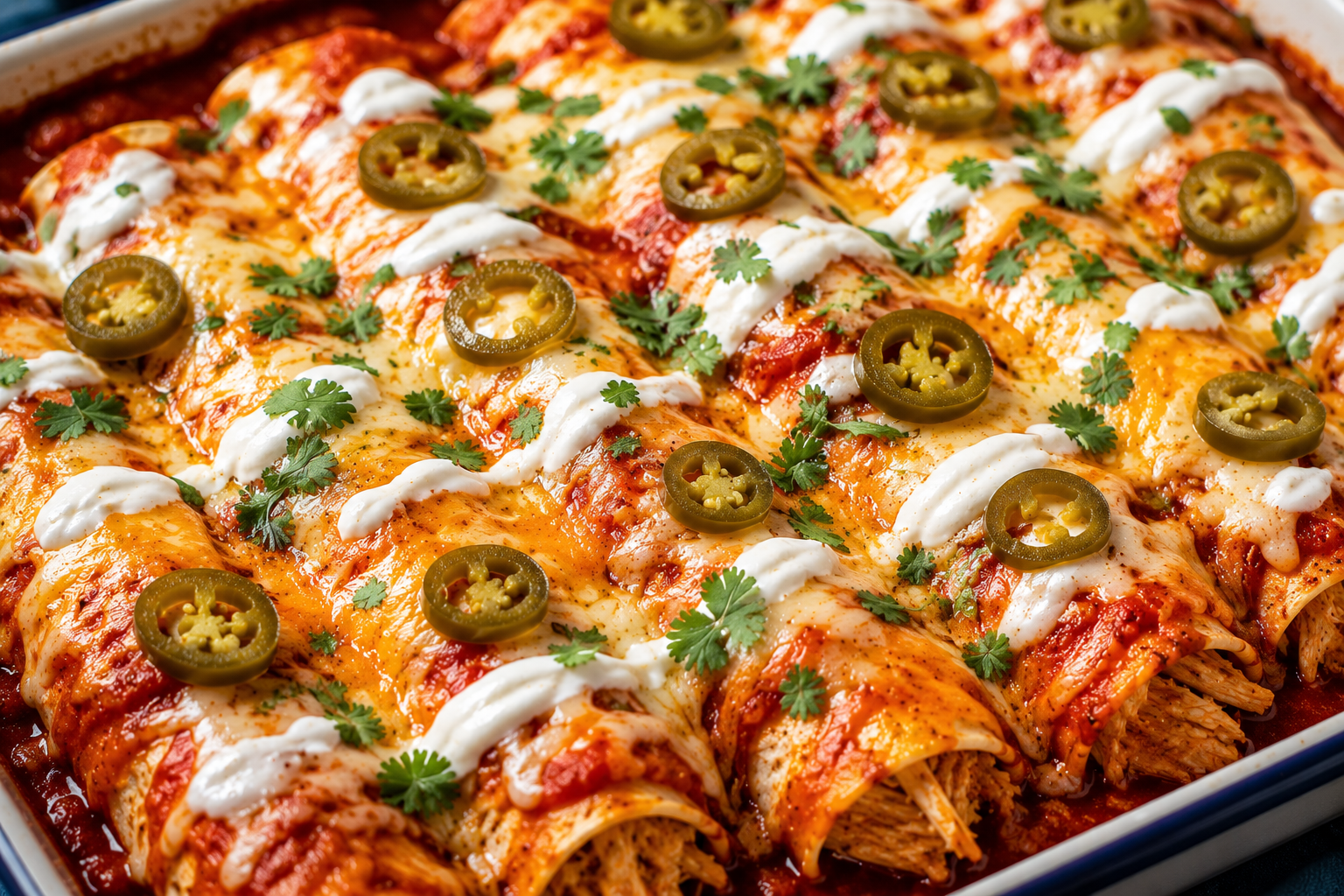 Easy-Peasy Cheesy Chicken Enchiladas