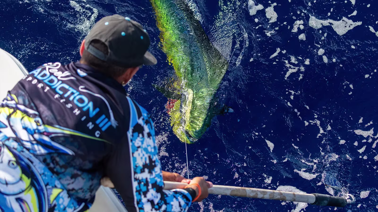 Deep sea fishing action