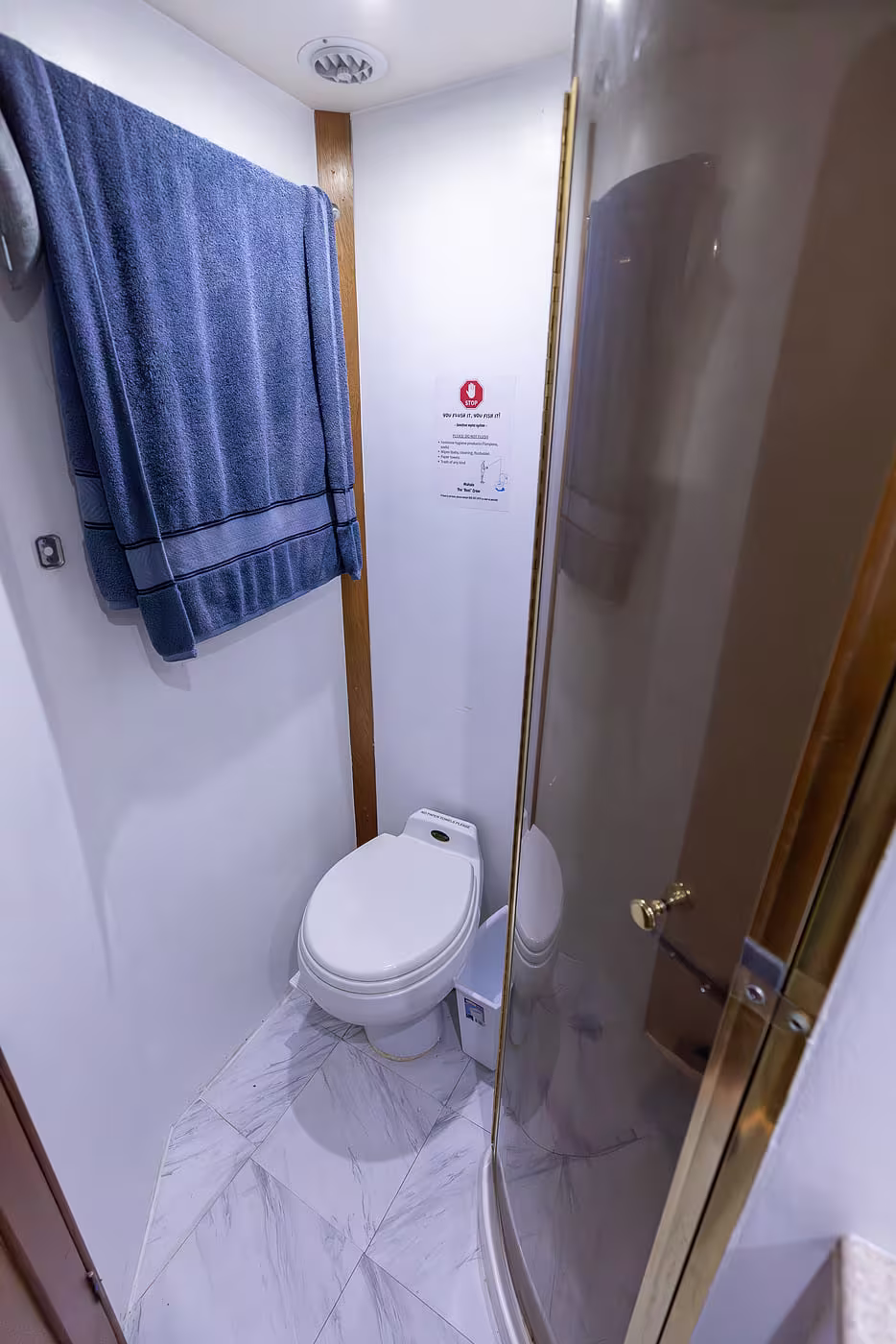 Showers Aboard