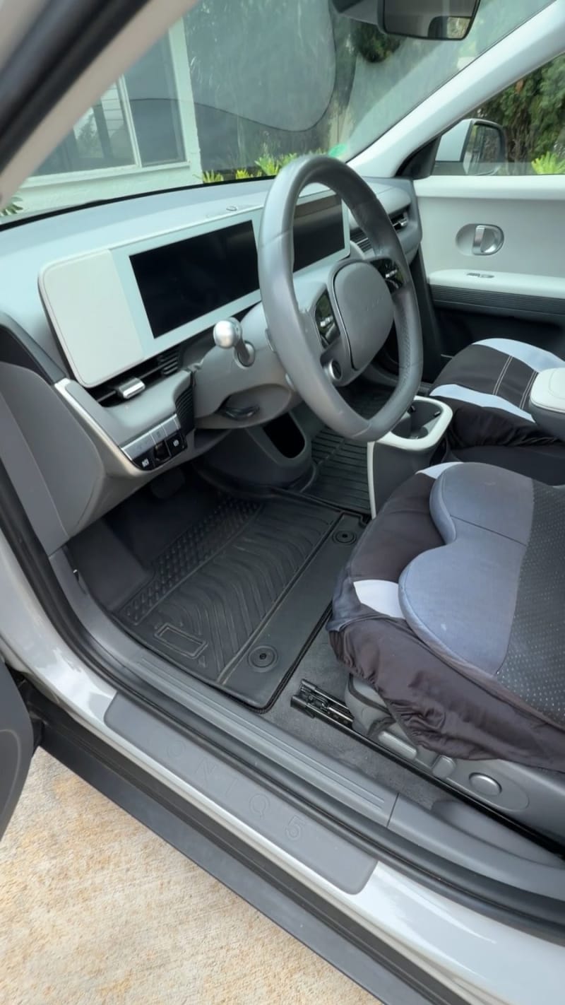 Hyundai Ioniq 5 interior detailed clean, Oahu