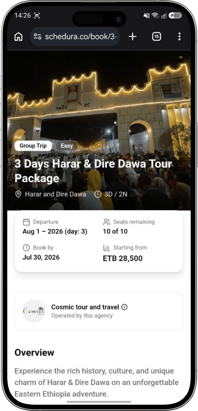 Schedura Travel App