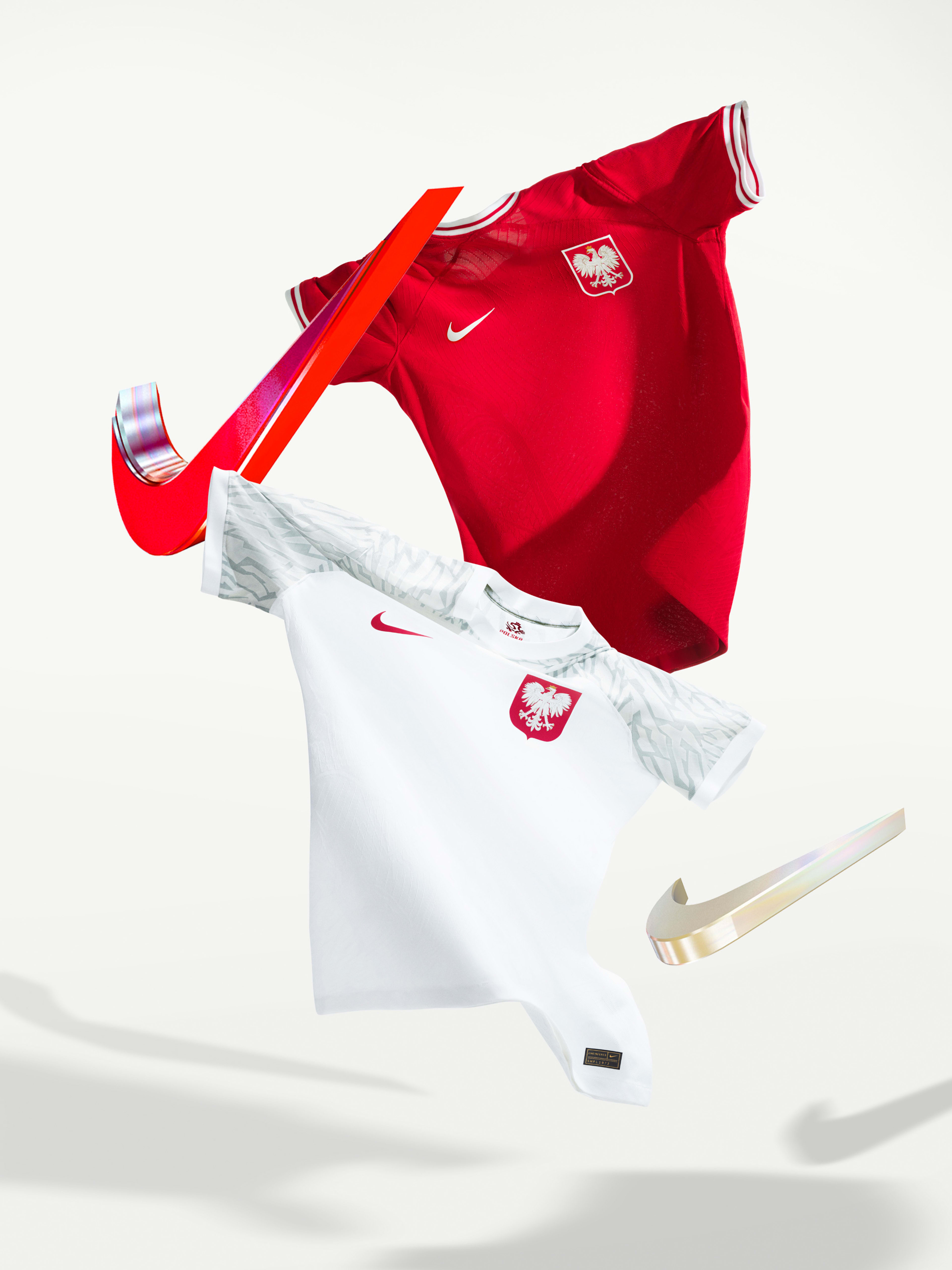 Red nike football kit sales