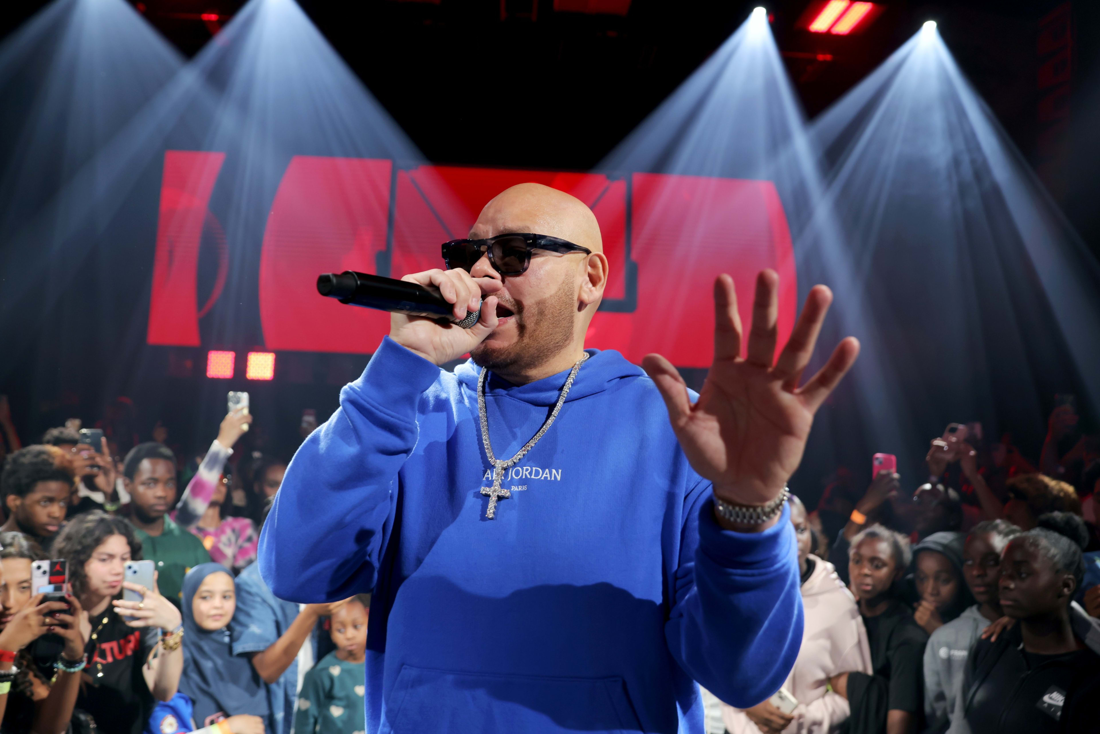 Hip-hop artist Fat Joe performs at the One Finals.