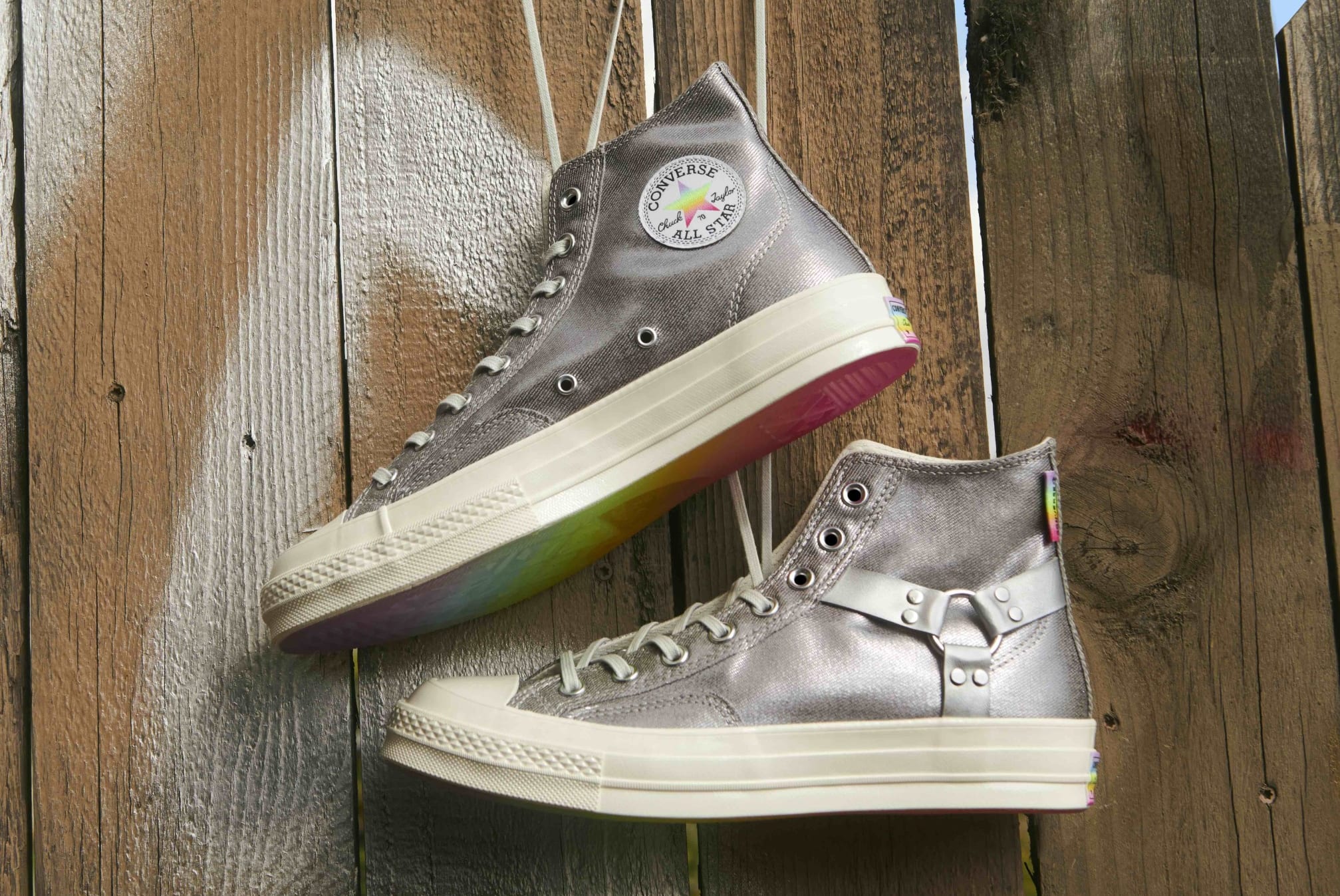 Rainbow converse aesthetic on sale